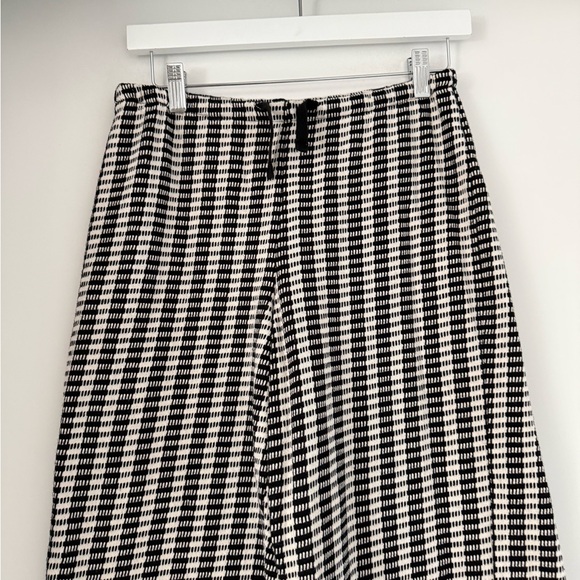 Zara Gingham Drawstring Casual Pants - Picture 3 of 6